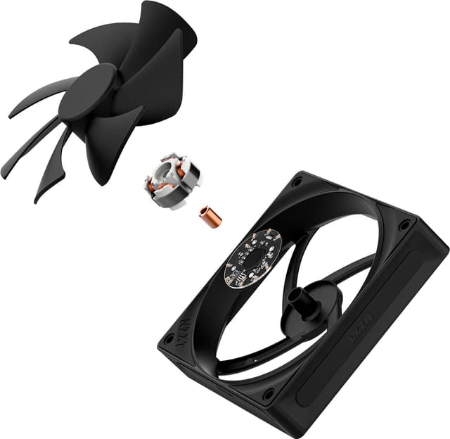 NZXT F120P V2 Static Pressure 120 mm PWM blæser (sort)
