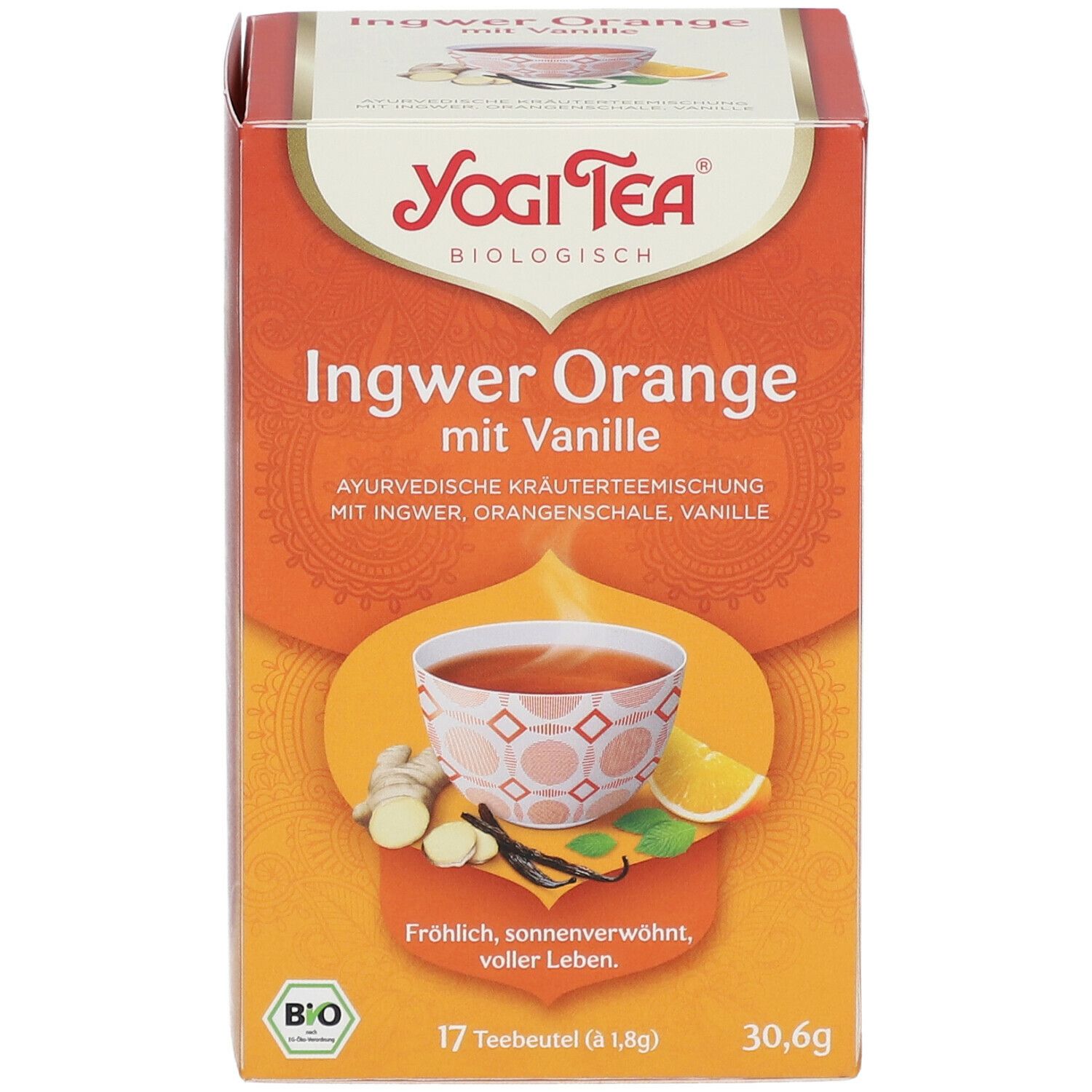 YOGI TEA® Ingwer Orange mit Vanille, Gewürztee
