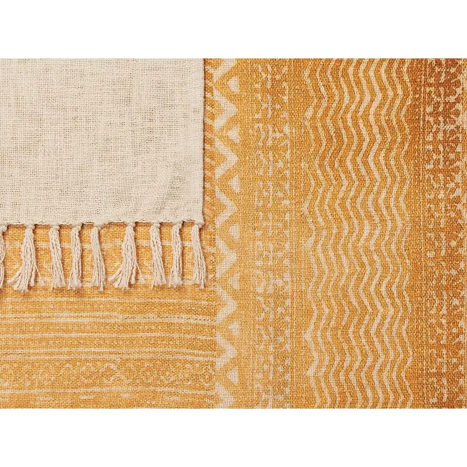 FIROZABAD - Plaid - Geel - 130 x 180 cm - Katoen