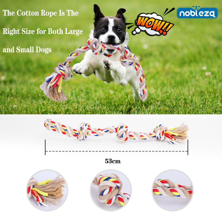 Nobleza - Corda para Brinquedo de Cachorro 100% Algodão