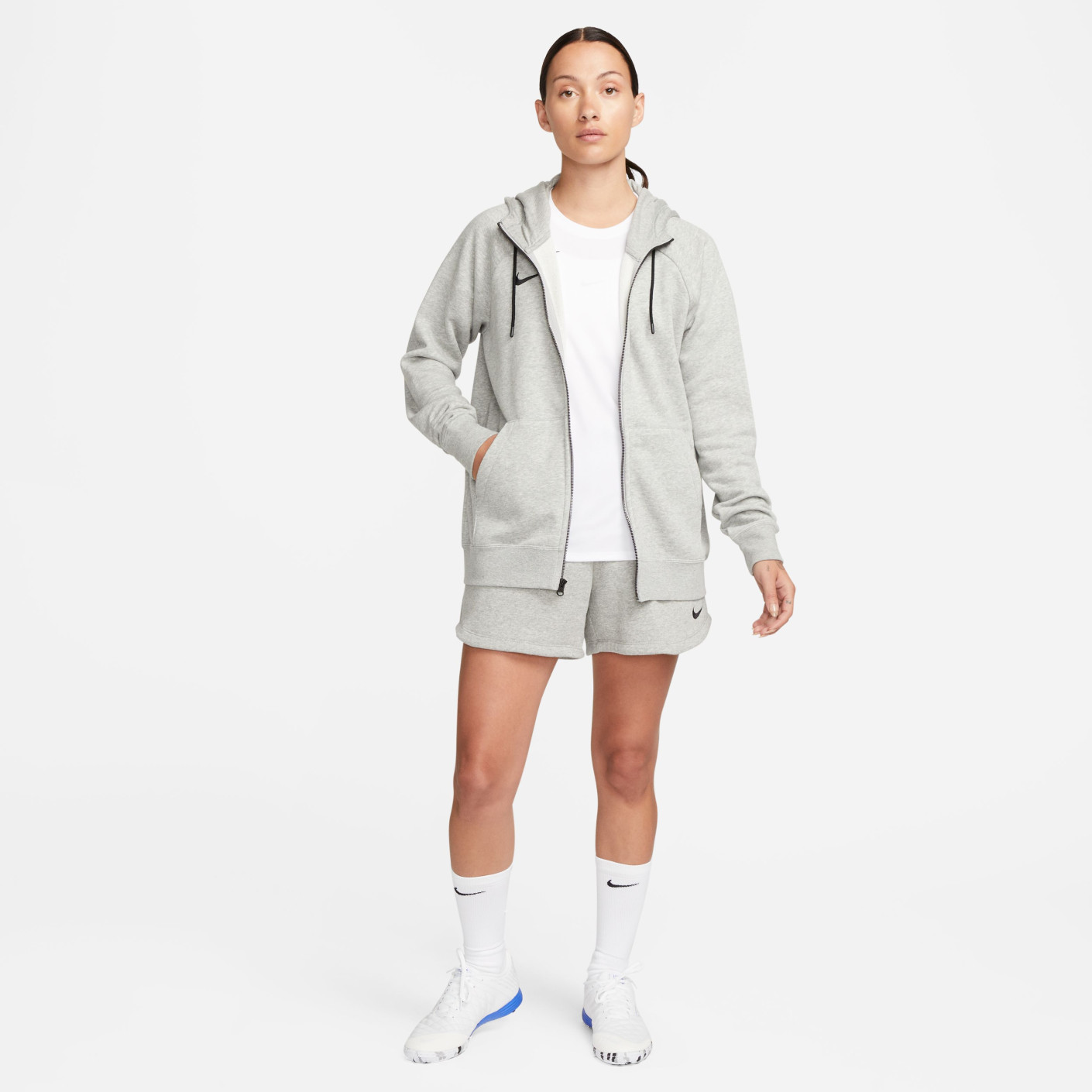 Nike Park 20 Fleece FZ Hoodie Vrouwen Grijs