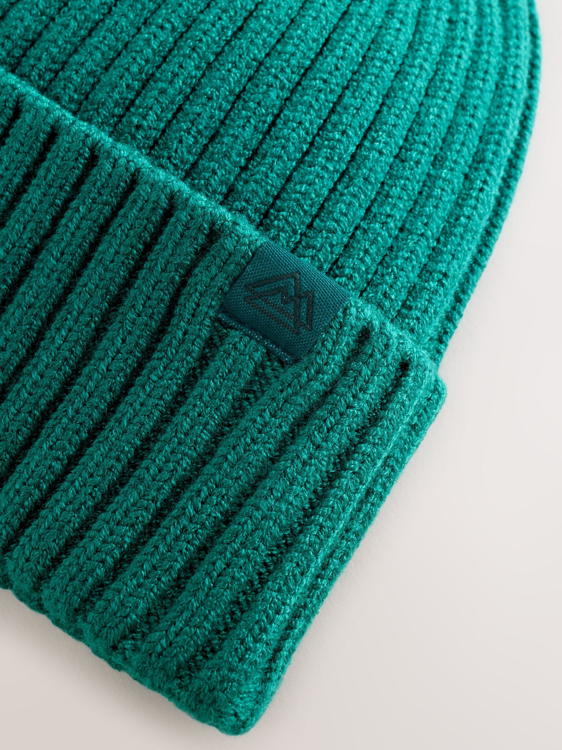 Donkergroen - Gebreide beanie-muts (1-16jr)