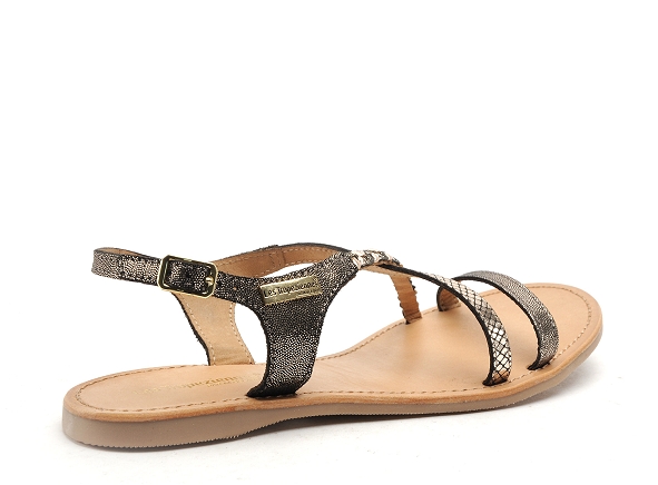 Les tropeziennes nu pieds plats femme hanano f noir