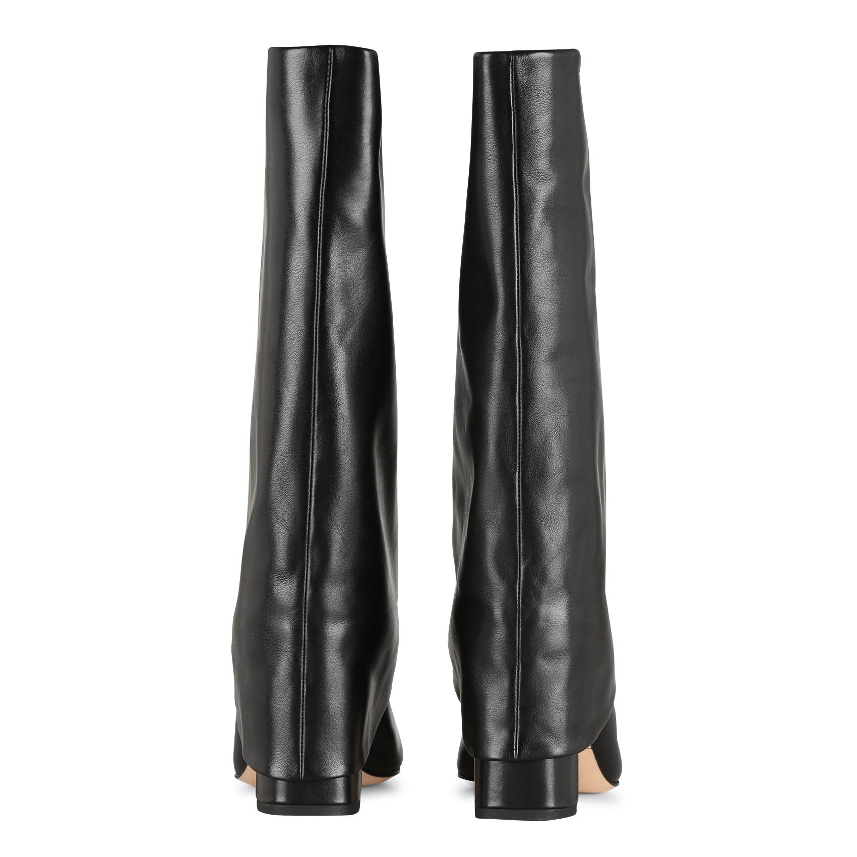NOUMEA - Bottes bout carré en cuir | Noir