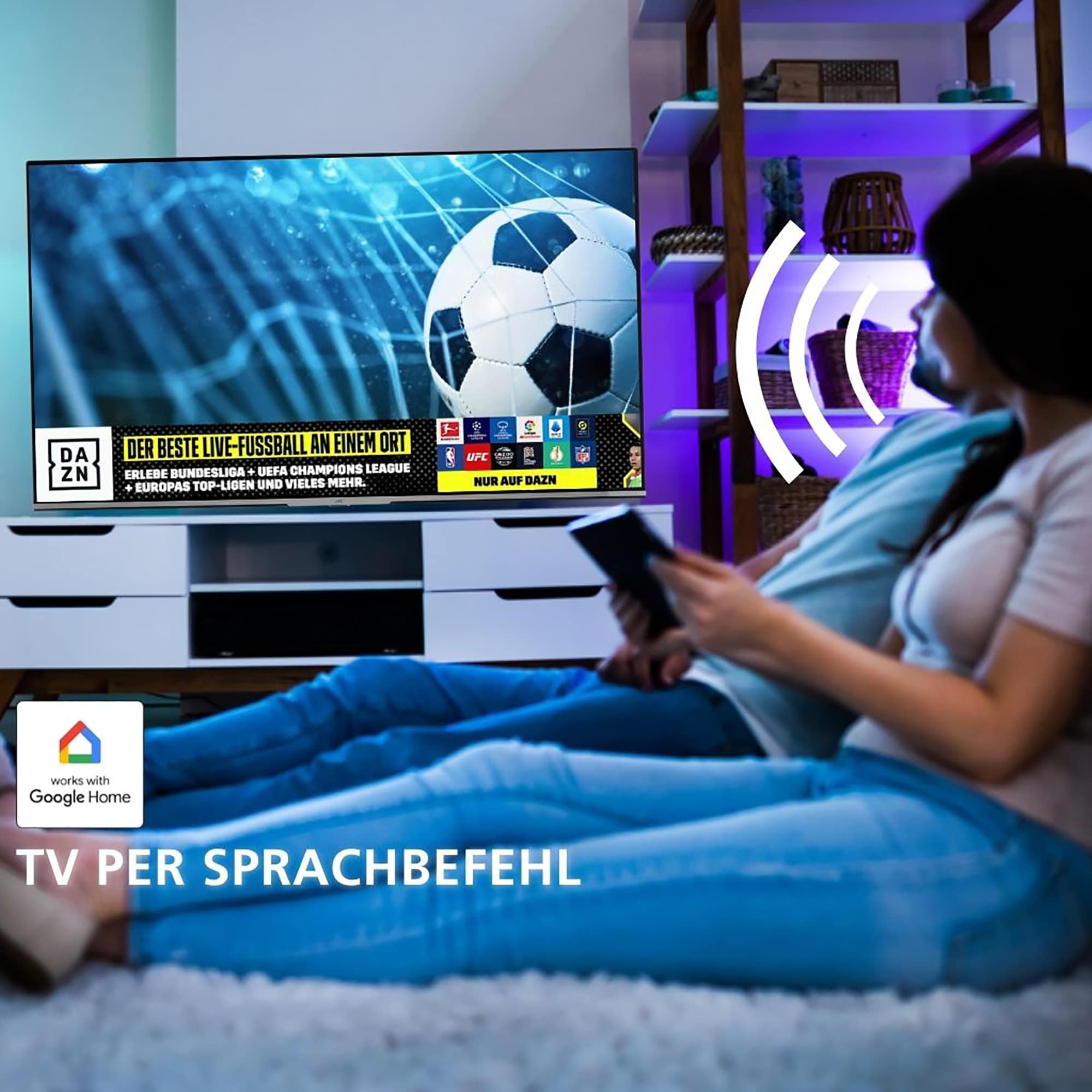 JVC LT-32VAF3355 32 Zoll Fernseher Android TV (Full HD Smart TV, HDR, Triple-Tuner, Google Play Store)
