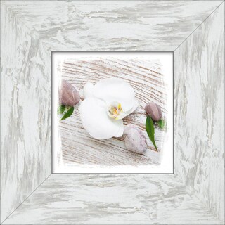 PRO ART New Classic Wood Bild WHITE SPRING IV 34 x 34 cm Rahmen grau