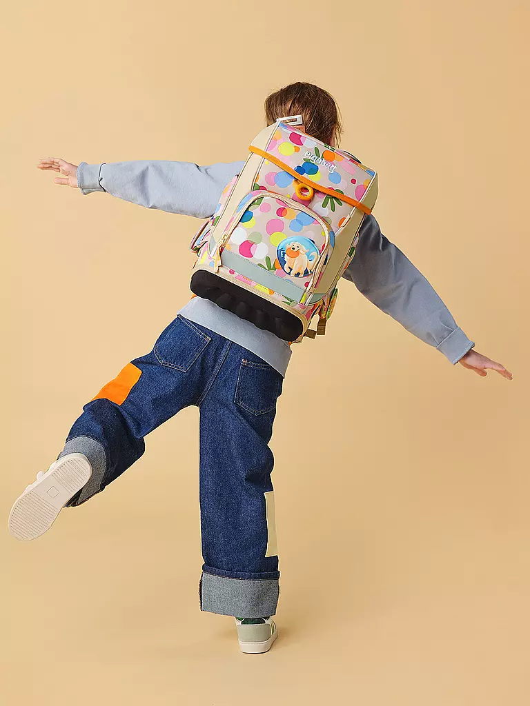 ERGOBAG Schultasche Set 5tlg CUBO Flower PowBär bunt