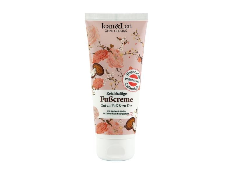 Jean & Len Fusscrème Sheabutter/Calendula 100 ml1 Stück Intensive Pflege für trockene Haut