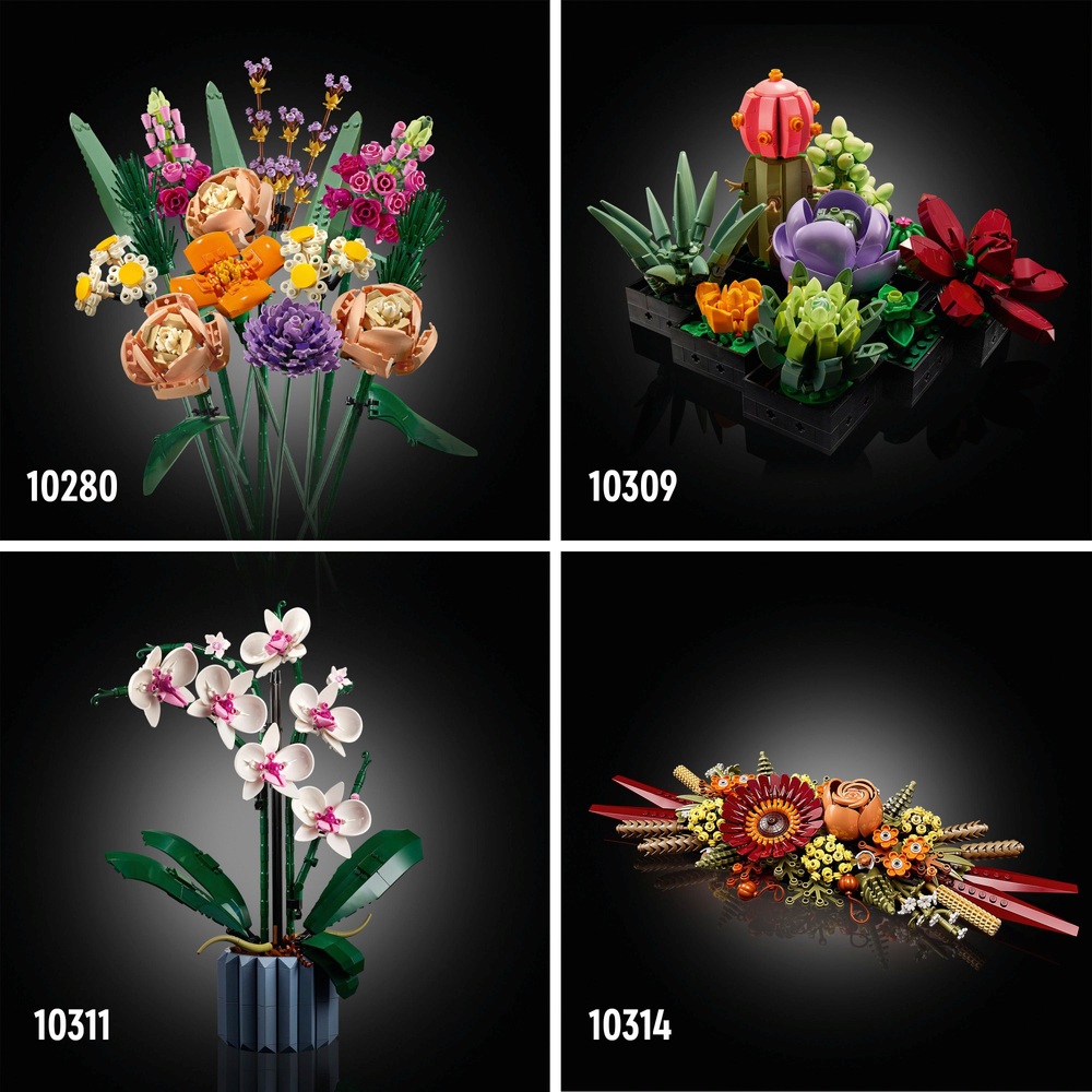 LEGO Icons 10314 Botanische Kollektion Getrocknetes Blumen-Mittelstück-Gesteck-Set