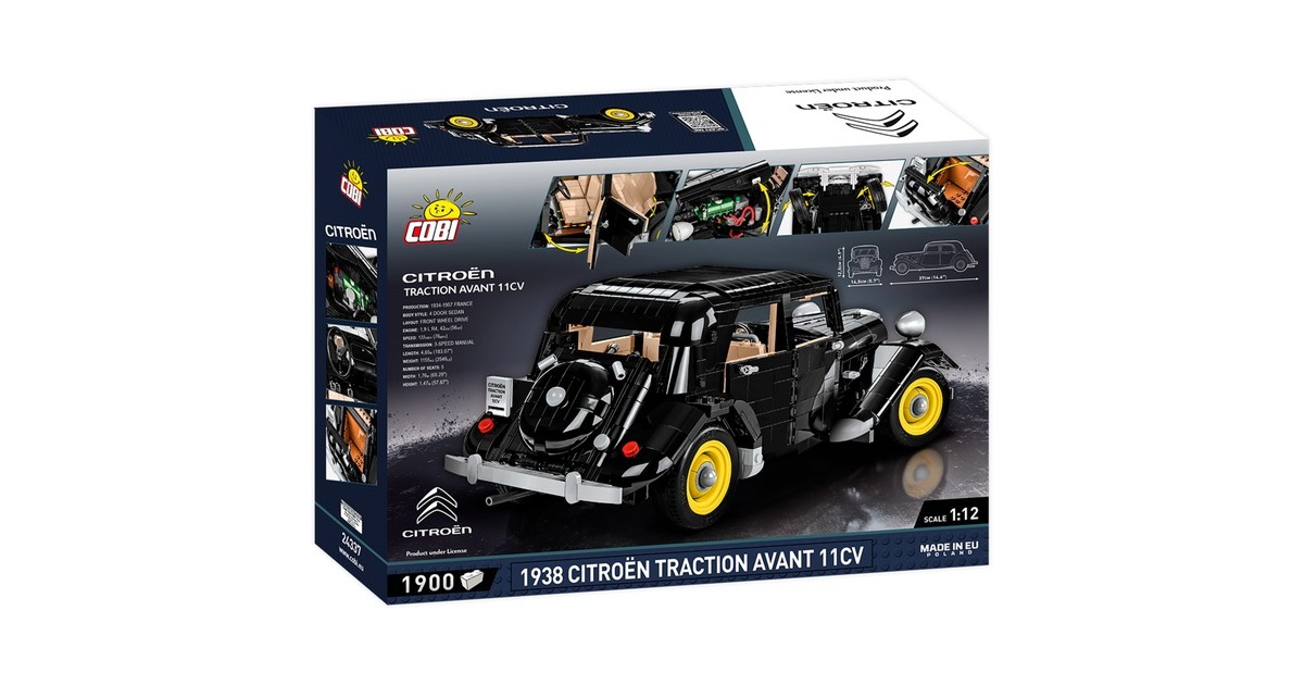 COBICitroen Traction Avant 11CV 1938 Constructiespeelgoed  (Schaal 1:12)