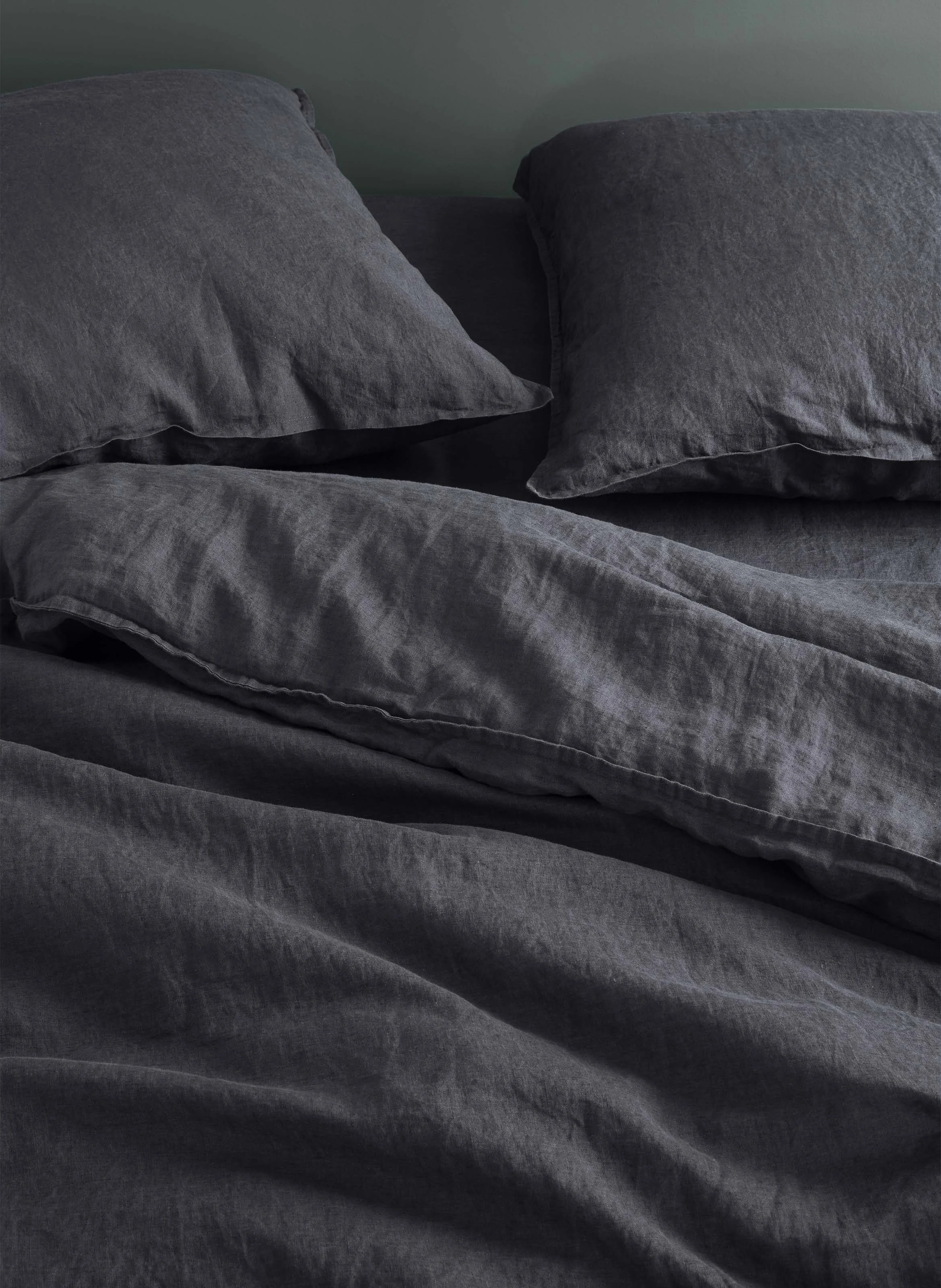 C LIN - Coussin en lin lavé | Gris