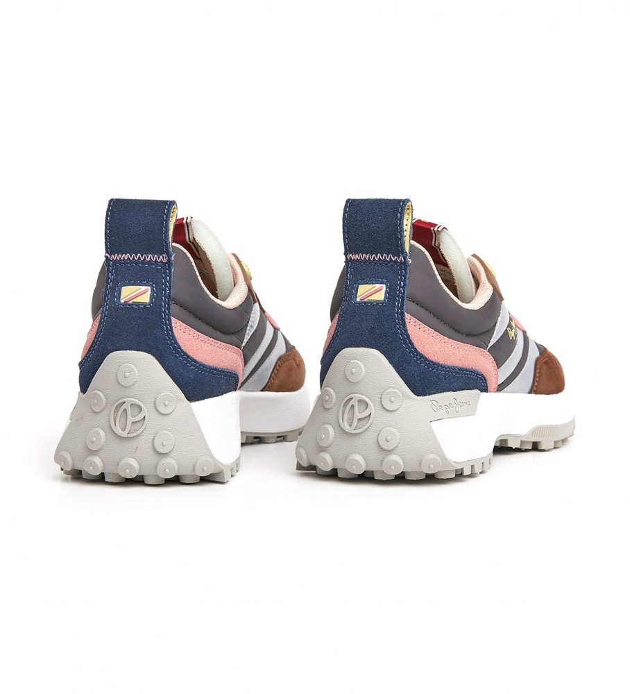 Tênis Pepe Jeans Lucky Grand de couro marrom