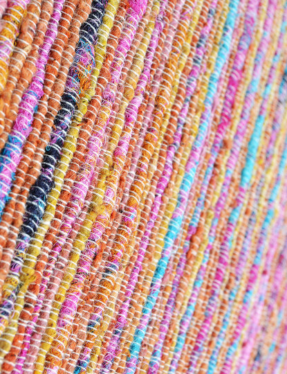 Hippie Chic Striped Cushion Cover