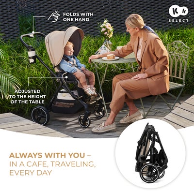 Kinderkraft YOXI 2-in-1 Duovogn, Sand Beige