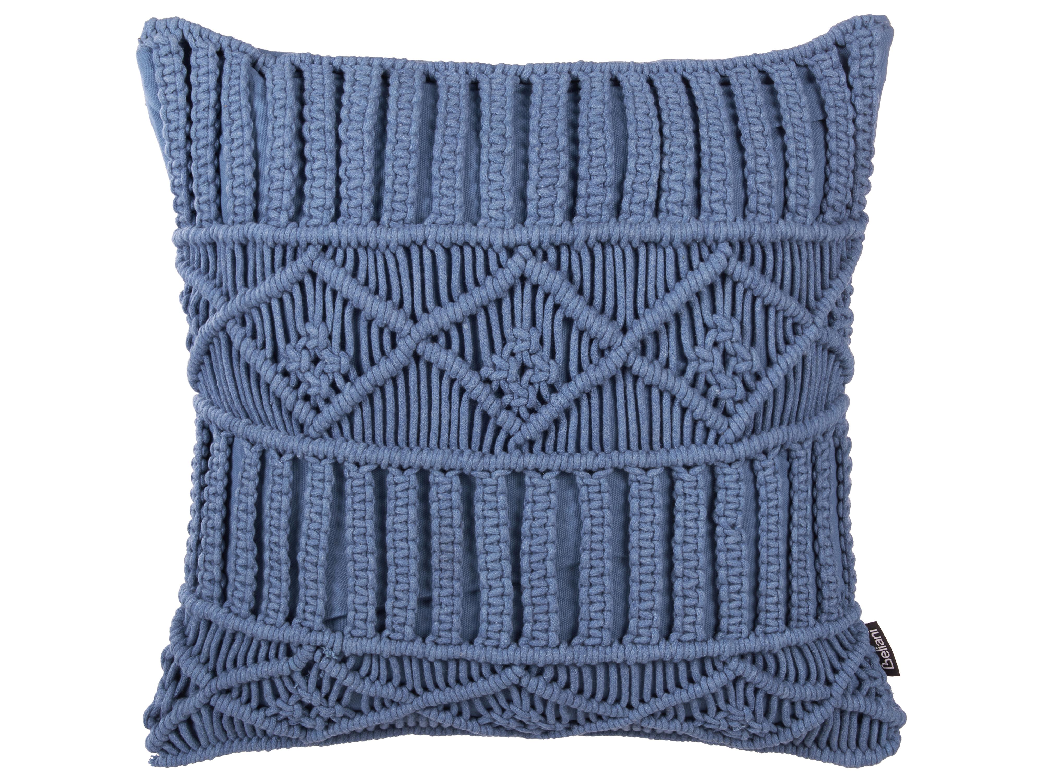 Set van 2 sierkussens KARATAS Katoen 45 x 45 cm Blauw geometrisch patroon