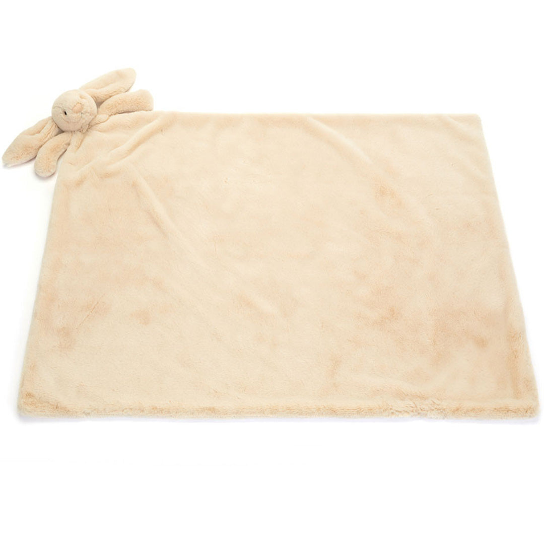 jellycat knuffeldekentje bashful konijn luxe - willow - 70x56 cm