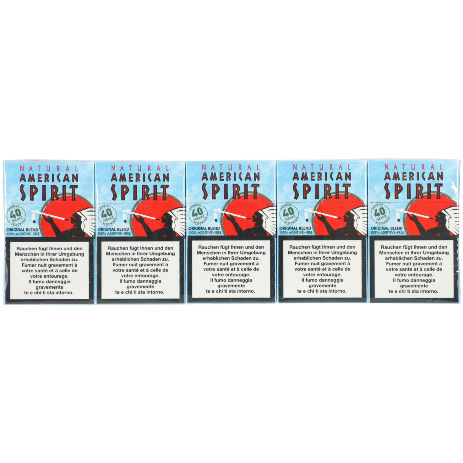 Natural American Spirit Zigaretten Blue Box Stange