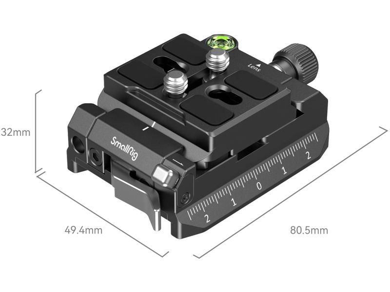 Smallrig Arca-Swiss / Manfrotto kompatibles Montageplatten- Geeignet für Arca-Swiss und Manfrotto Schnellwechselplatten