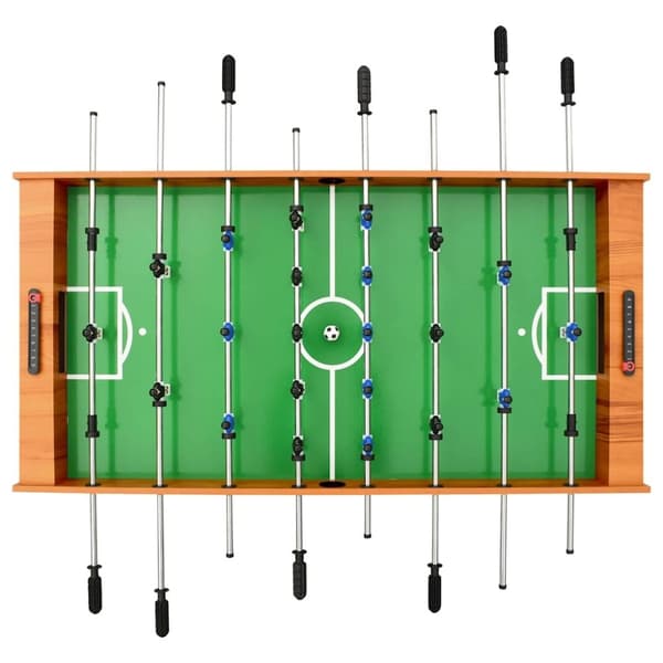vidaXL Sammenleggbart fotballbord 121x61x80 cm lys brun