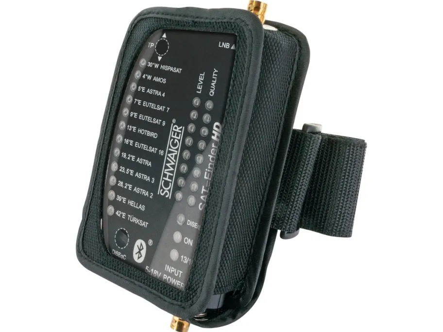 Schwaiger SF9003BTAKKU, 950 - 2150 MHz, 1 stk, Plast, Sort, 2 x BNC, 5 - 18 V