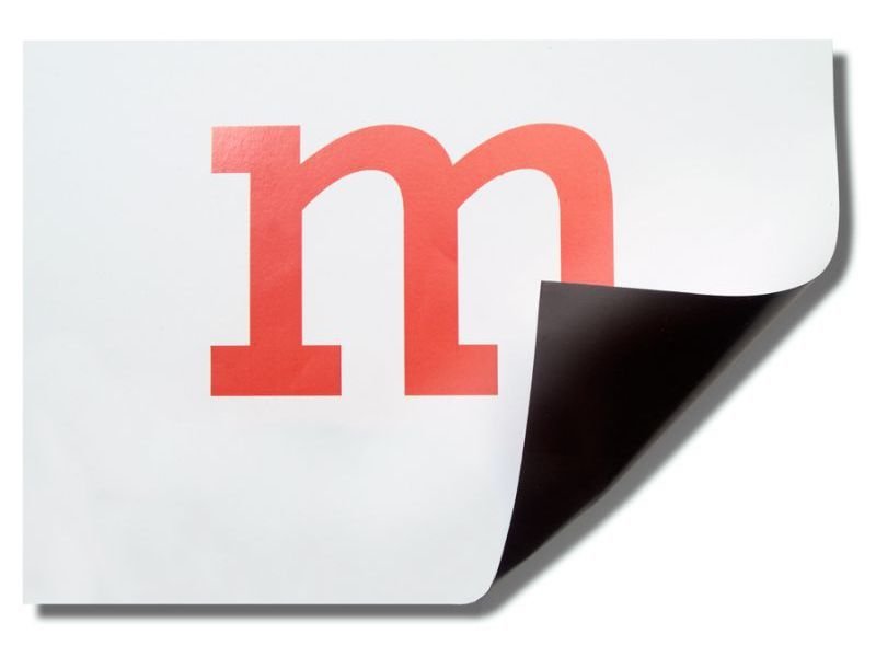 Magnetfolie Permaflex, papierbeschichtet, weiß