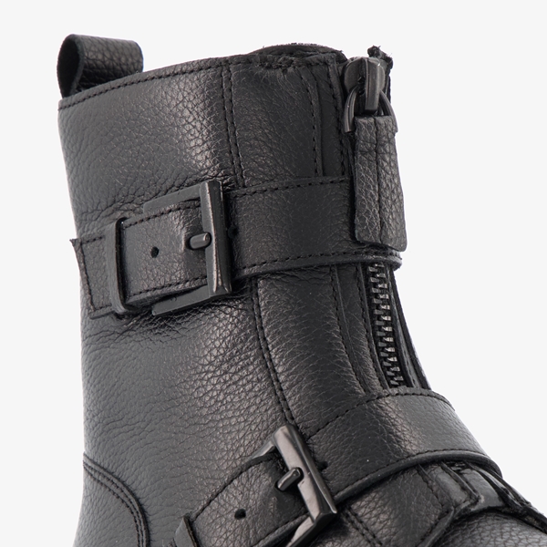 Groot leren meisjes biker boots