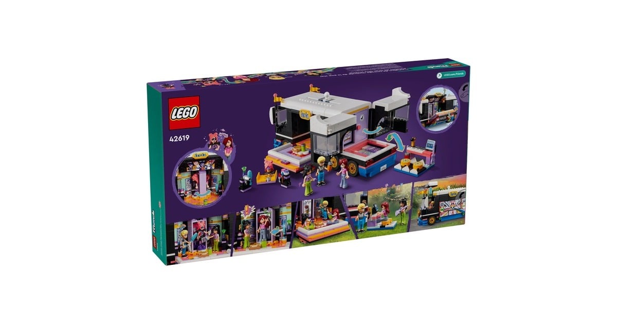 LEGOFriends - Toerbus van popster Constructiespeelgoed  (42619)