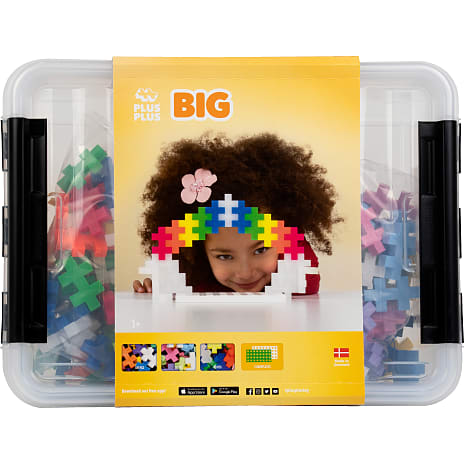 Plus Plus BIG Storage Box Mix - 200 dele