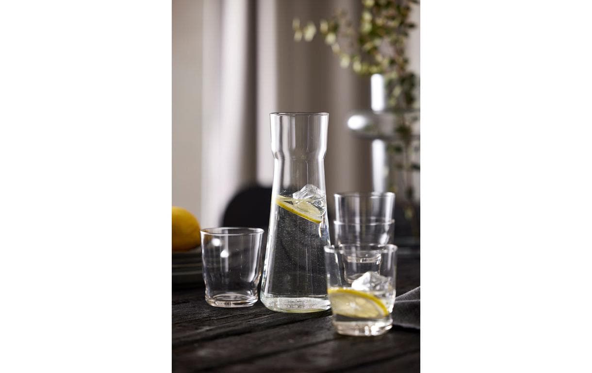 Trinkbecher Karaffenset Lissabon 5-teilig, ClearStillvolle Gläser mit Krug