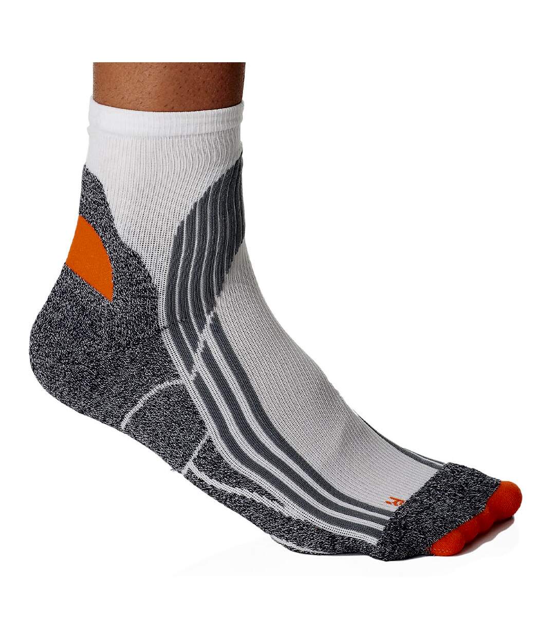 Kariban Proact - Chaussettes sport - Homme (Blanc/Gris/Orange) - UTRW4235