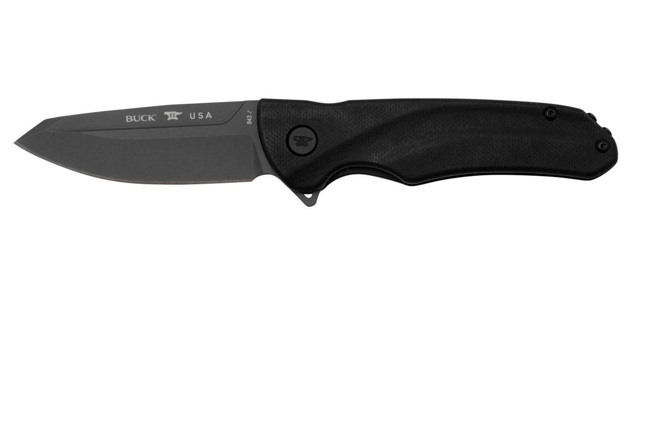 Buck Sprint Ops 0843BKS Black Canvas Micarta, zakmes