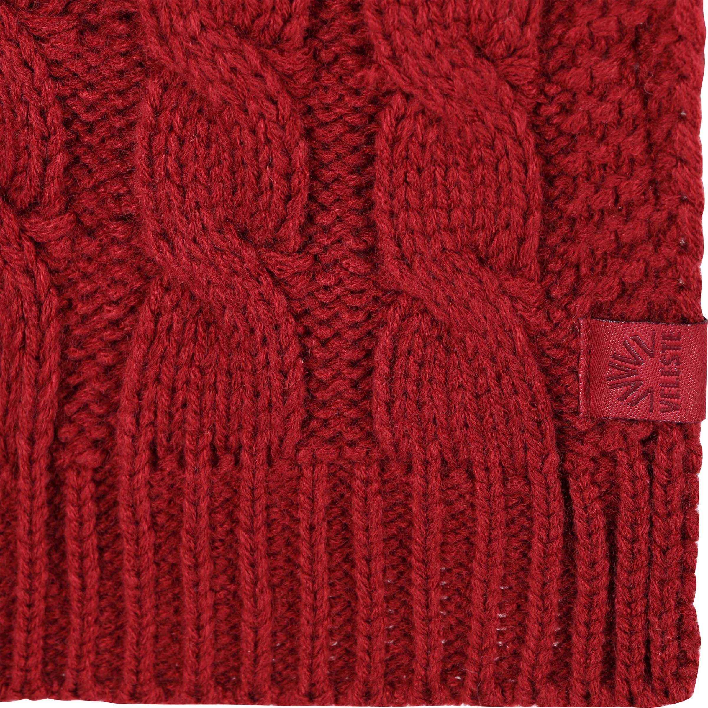 Veleste Kabel - Sjaal - Rood