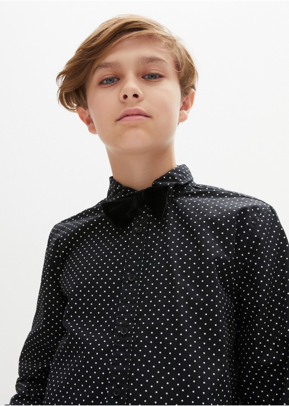 Chemise manches longues garçon avec nœud papillon (ens. 2 pces), Slim Fit