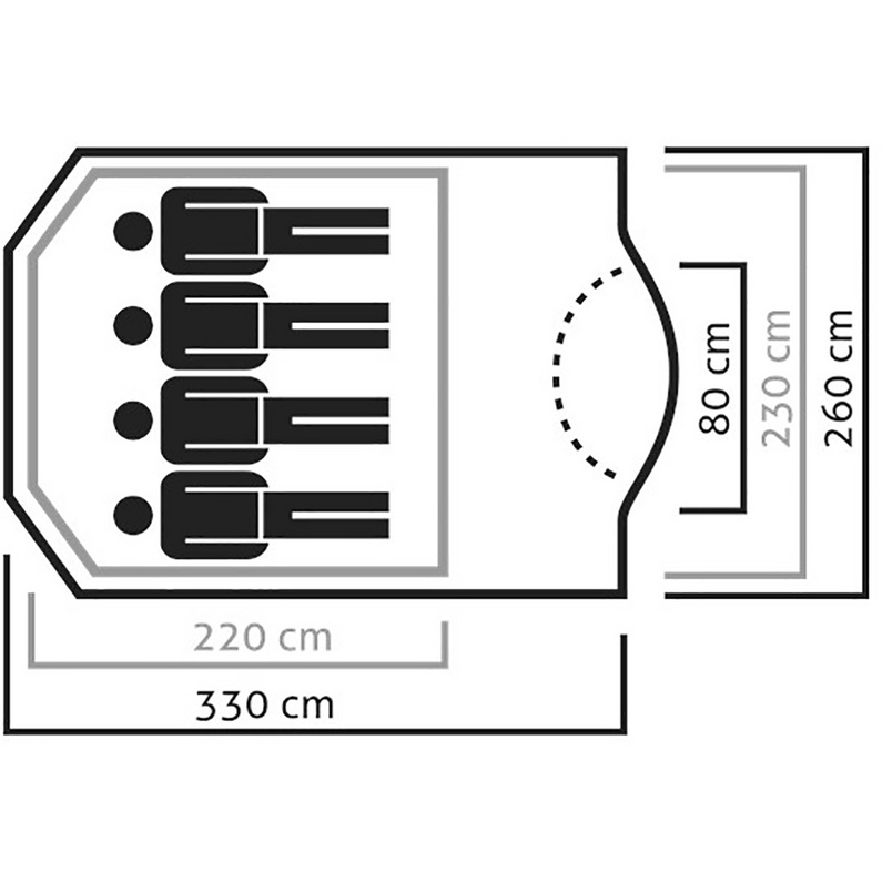 Salewa Alpine Hut IV Zelt