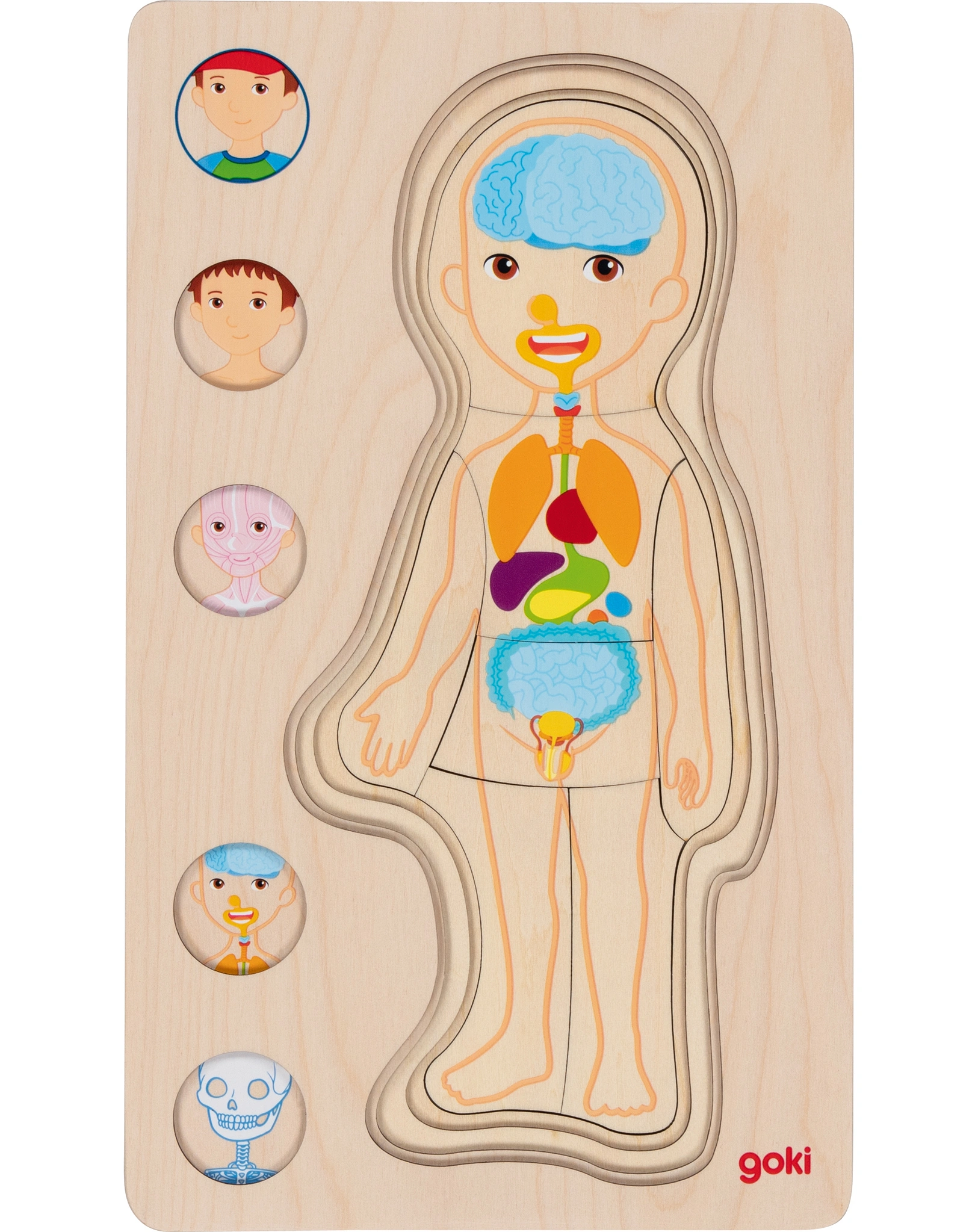 Schichtenpuzzle JUNGE aus Holz