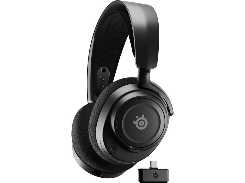 Steel Series Headset Arctis Nova 7 Schwarz Kabelloses Gaming-Headset mit Surround-Sound