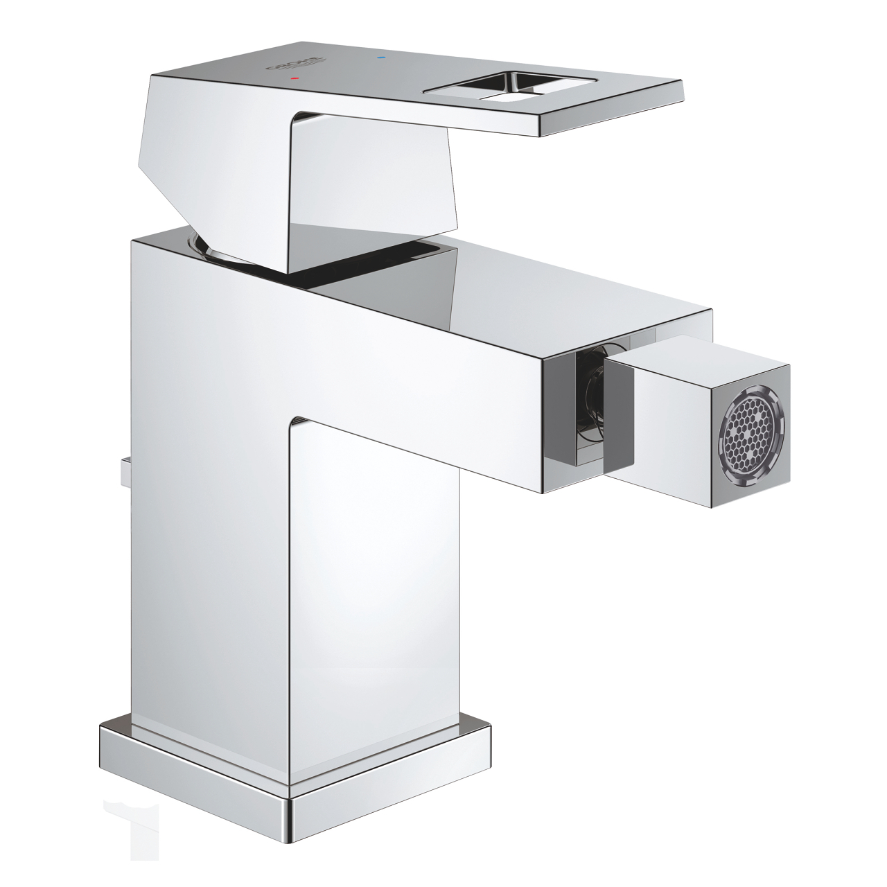 Grohe Eurocube 1-gats bidetkraan m. waste chroom
