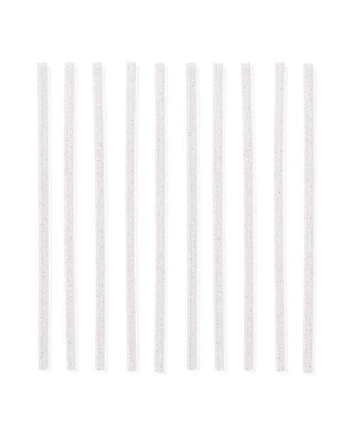 pailles à paillettes réutilisables - lot de 10