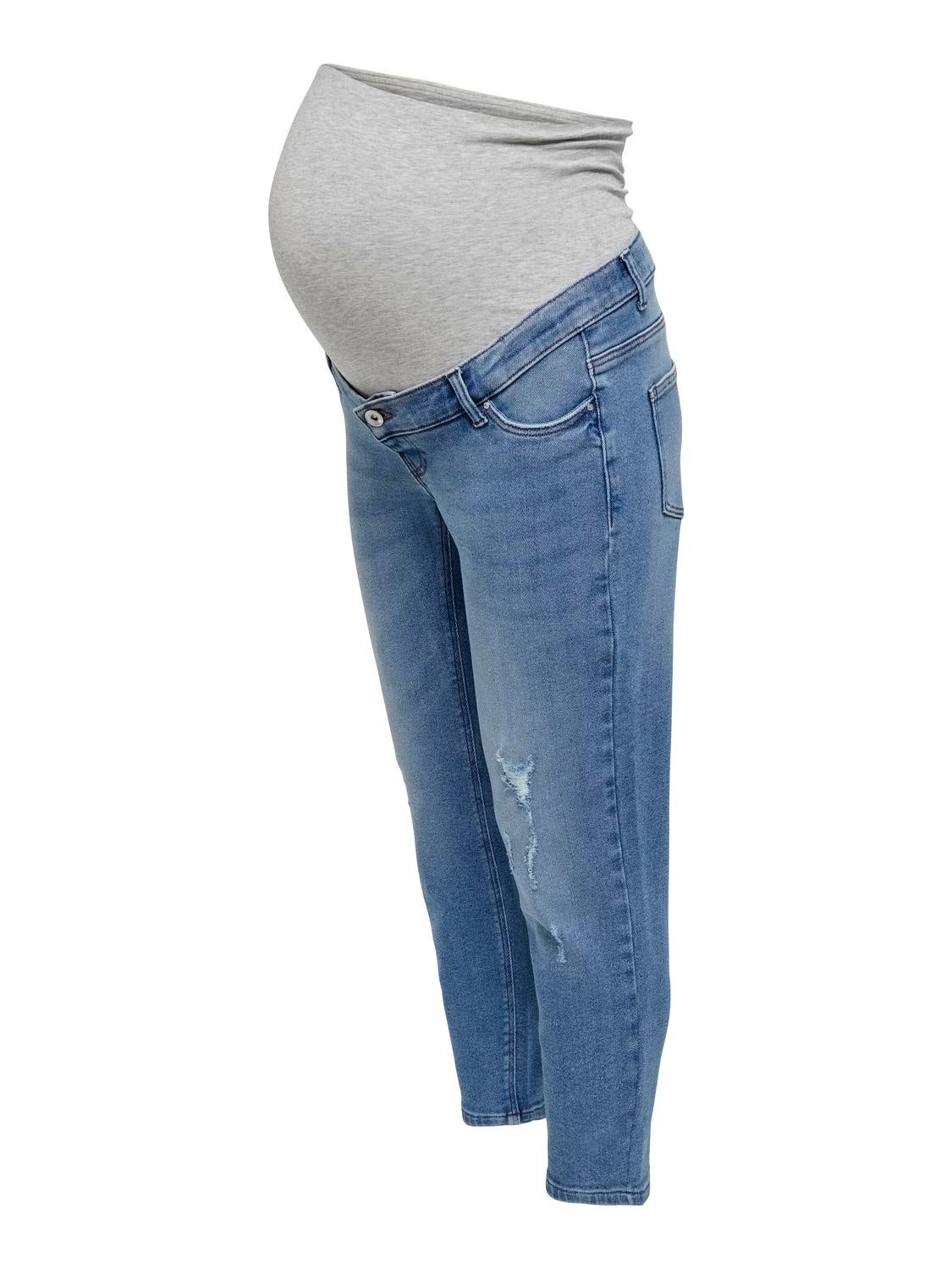 OLMCATWALK Hohe Taille Hohe Taille Jeans Light Blue Denim