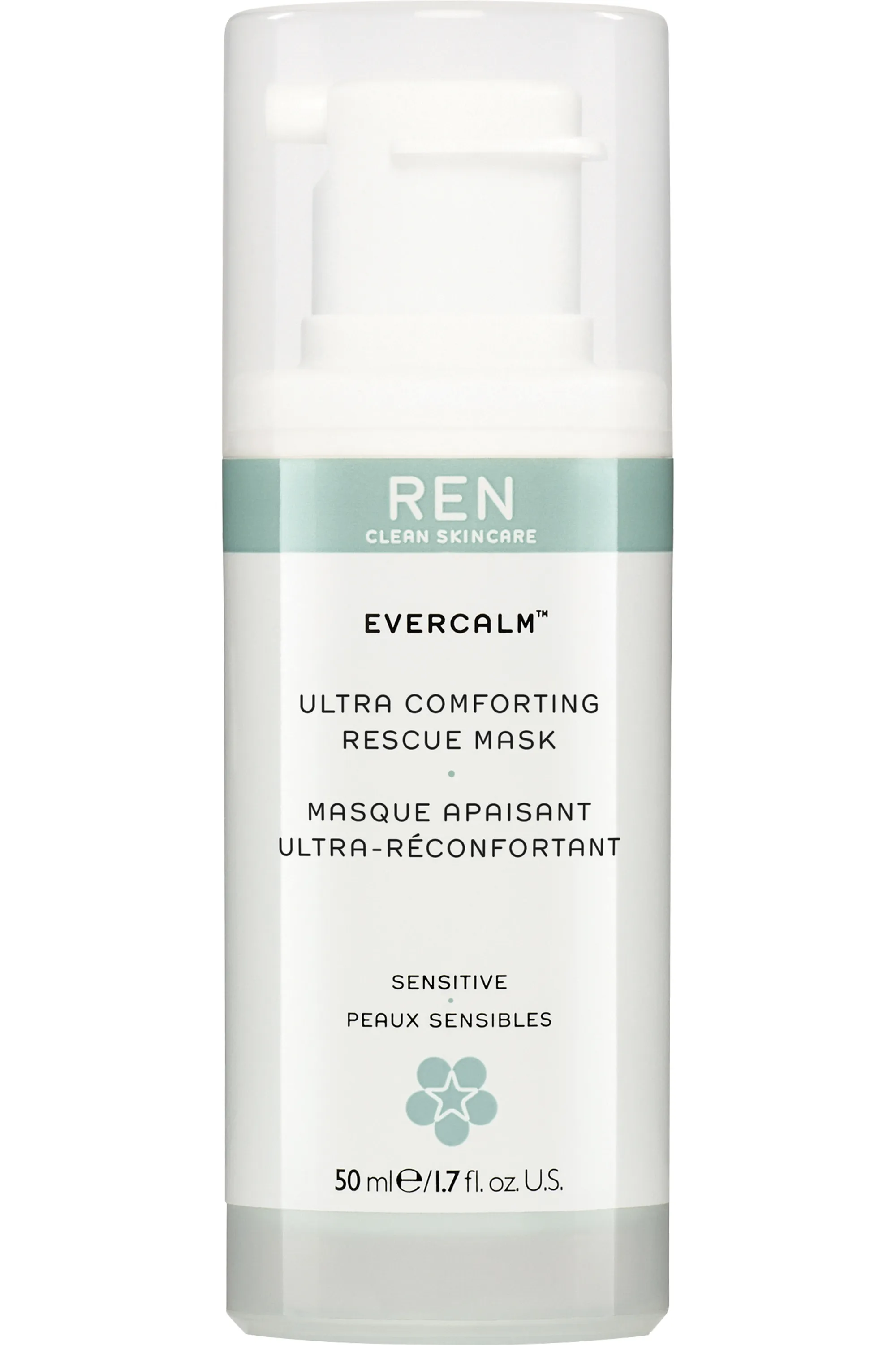 REN Masque apaisant ultra-réconfortant EverCalm-50 ml