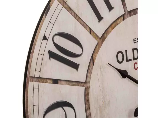 Horloge murale en bois blanc d58x4,5h