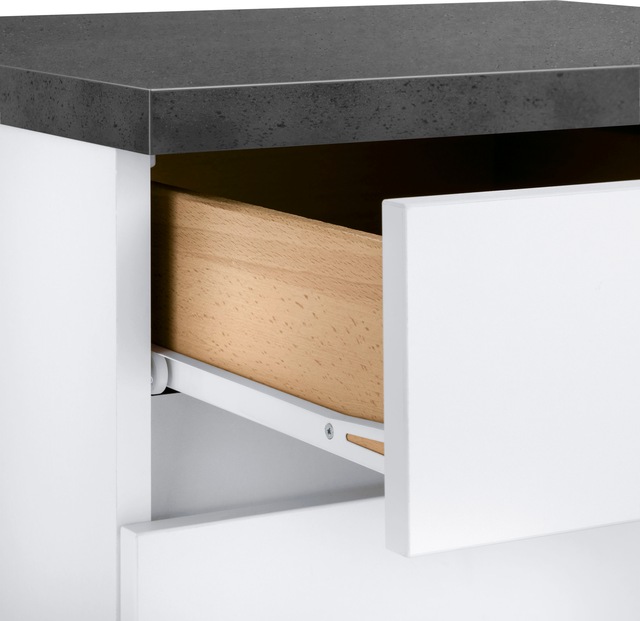 OPTIFIT Winkelküche »Roth« Stellmasse 210x175 cm,wahlweise mit E-Geräten, Push-to-Open-Funktion