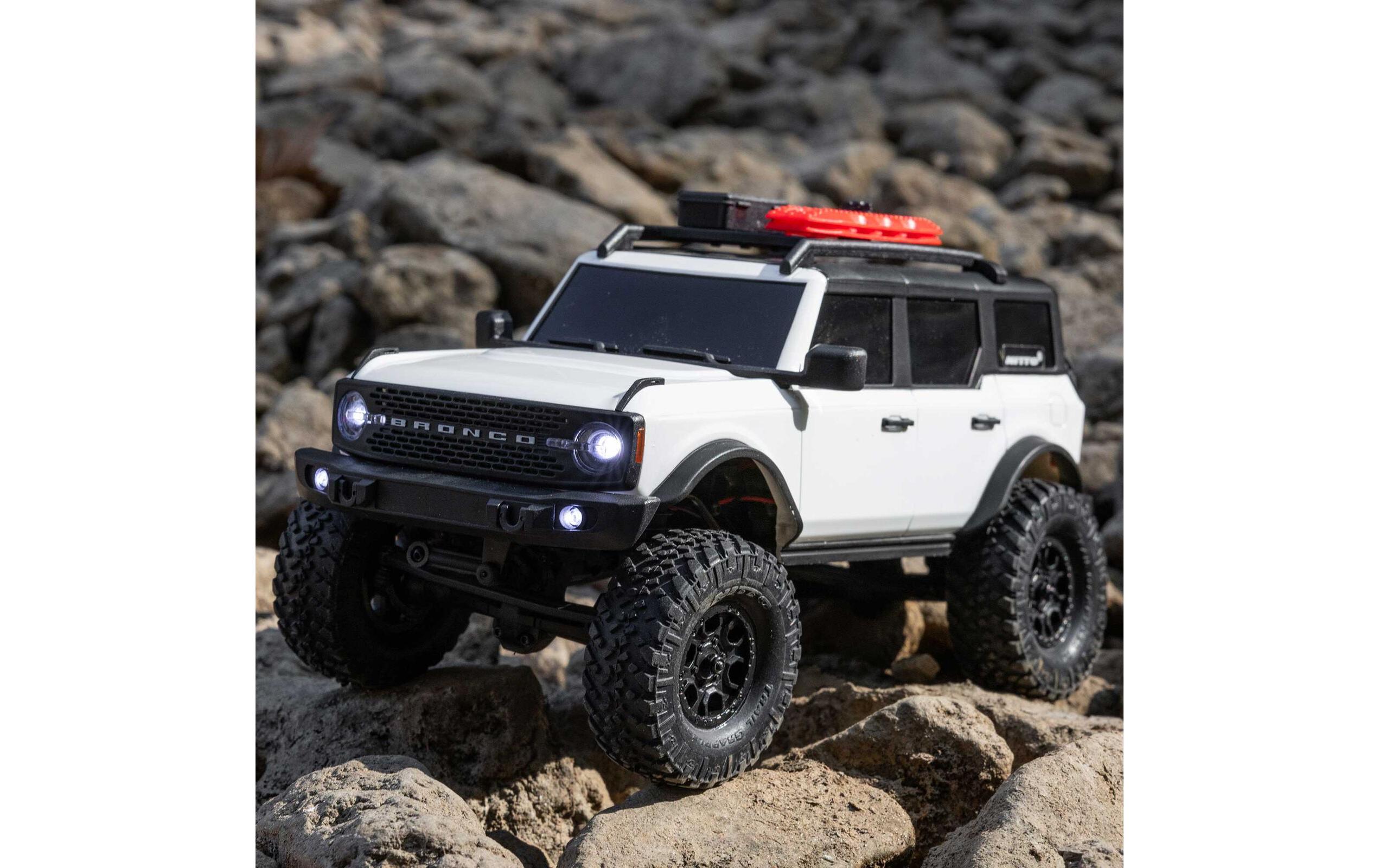 Rock Crawler SCX24 Ford Bronco, Weiss RTR, 1:24<br>4 x 4 RTR Brushed Rock Crawler