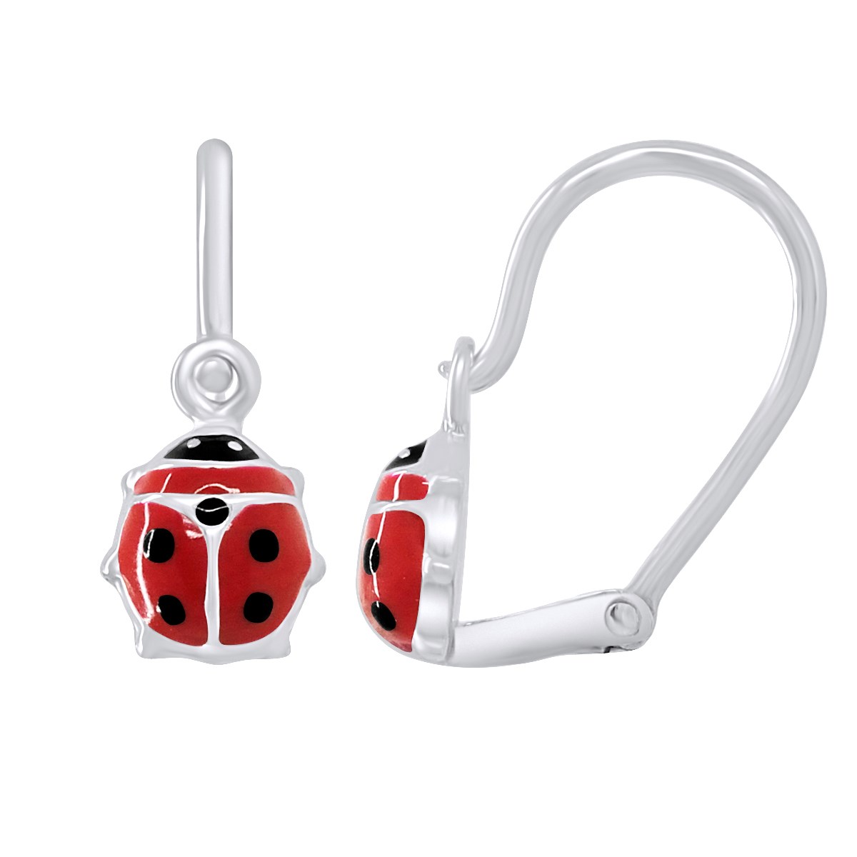 Boucles d'Oreilles COCCINELLE - Argent 925