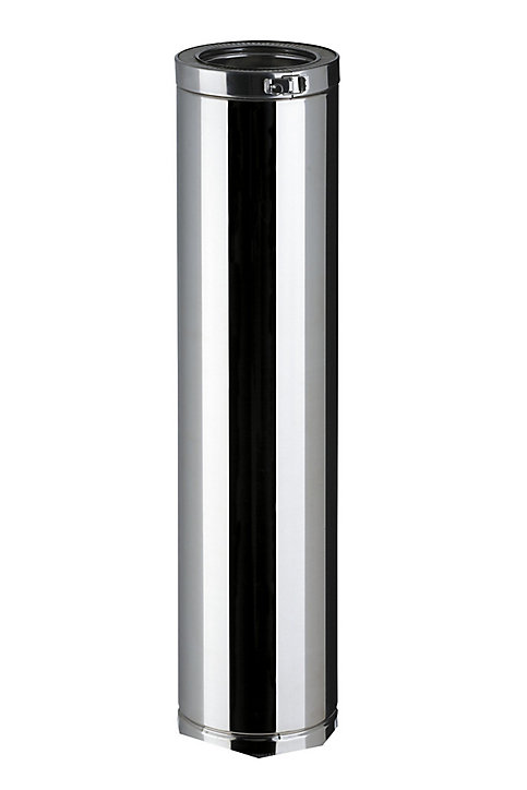 Elément droit en acier 1m Ø100 mm Poujoulat