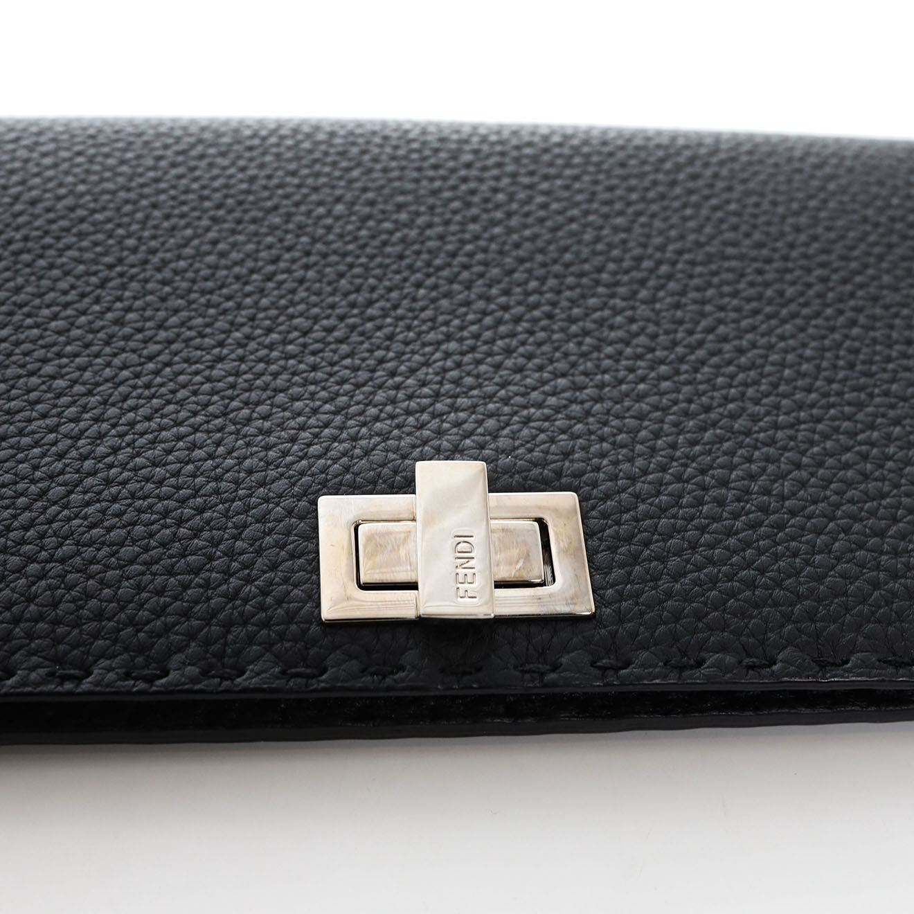 Fendi Portefeuille en Cuir de veau noir - Neuf avec étiquette - 20x12 cm
