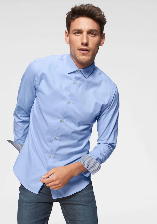 SELECTED HOMME Langarmhemd »SLHSLIMNEW-MARK SHIRT LS NOOS«