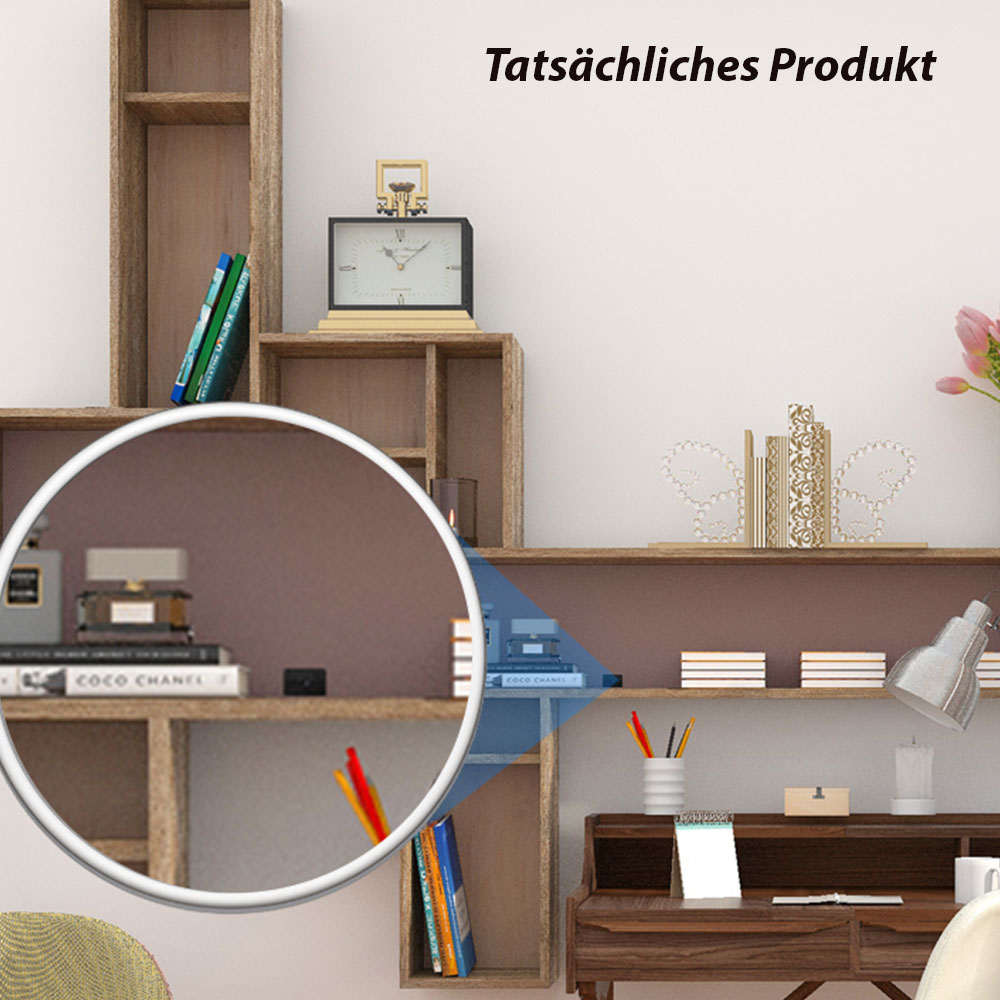Mini FullHD Überwachungskamera DVR Rekorder inkl. Micro SD Slot & Bewegungs- / Erschütterungs- / Geräuschsensor (9.7 x 3.7 x 2.5 cm)