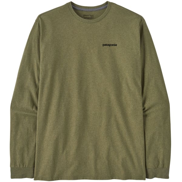 T-shirt PATAGONIA M'S L/S P-6 LOGO RESPONSIBILI-TEE BUCKHORN GREEN