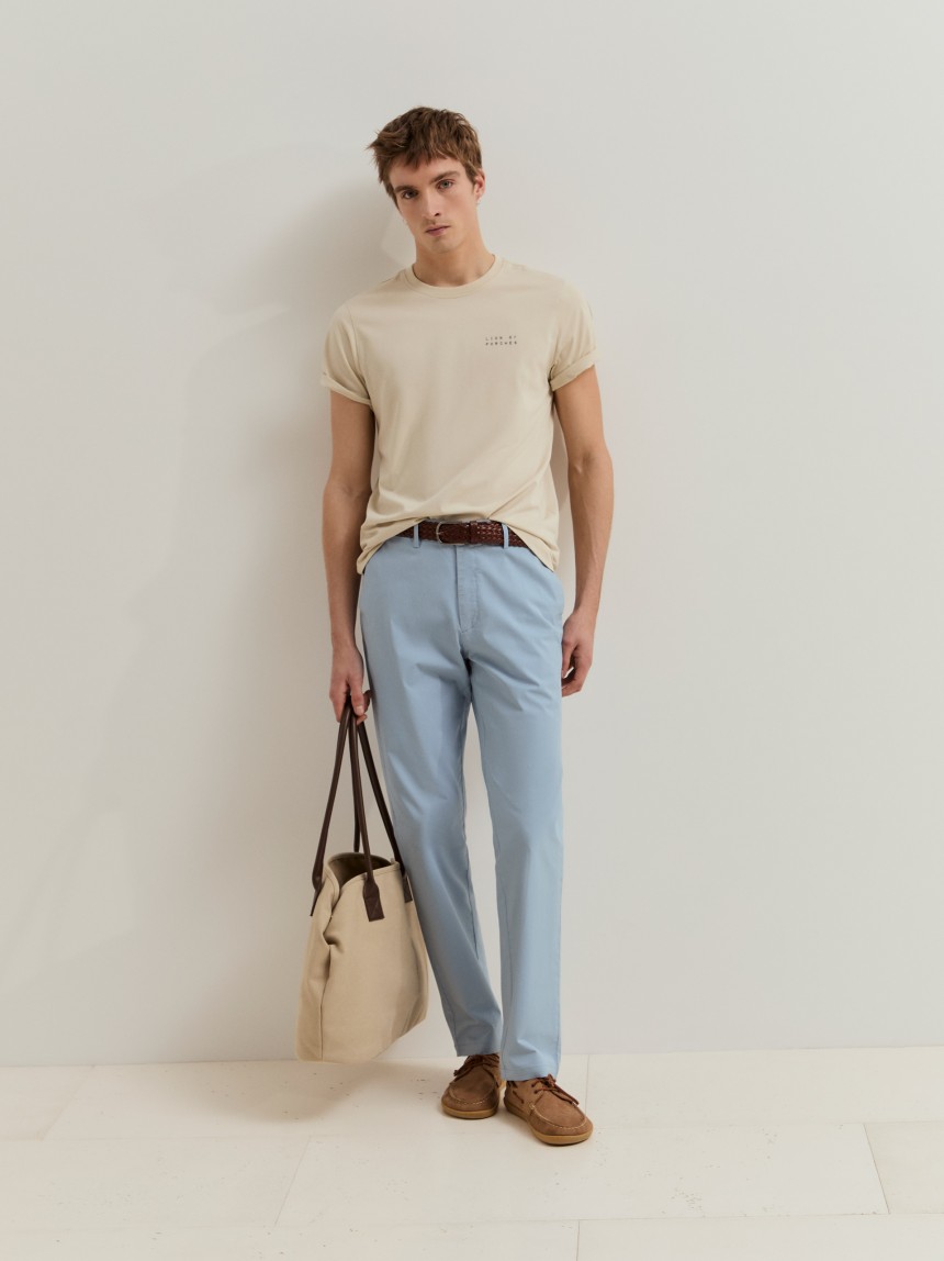 Calças chino regular fit